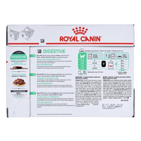 Royal Canin ROYAL CANIN FHN Digest Sensitive w sosie - mokra karma dla kota dorosłego - 12x85g Royal Canin ROYAL CANIN FHN Digest Sensitive w sosie - mokra karma dla kota dorosłego - 12x85g