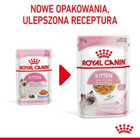 Royal Canin ROYAL CANIN FHN Kitten Instinctive in Jelly - mokra karma dla kociąt - 12x85g Royal Canin ROYAL CANIN FHN Kitten Instinctive in Jelly - mokra karma dla kociąt - 12x85g