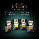 Sheba SHEBA Delicacy Drobiowe Smaki w galaretce - mokra karma dla kotów - 80x 85 g