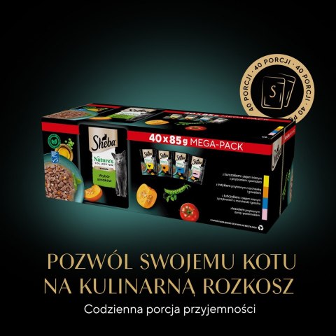 Sheba SHEBA Nature's Collection Mix - mokra karma dla kota - 40x85 g Sheba SHEBA Nature's Collection Mix - mokra karma dla kota - 40x85 g