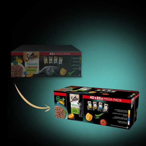Sheba SHEBA Nature's Collection Mix - mokra karma dla kota - 40x85 g Sheba SHEBA Nature's Collection Mix - mokra karma dla kota - 40x85 g