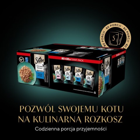 Sheba Sheba Delicacy Rybne Smaki w galaretce 80x85g Sheba Sheba Delicacy Rybne Smaki w galaretce 80x85g