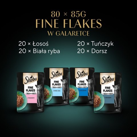 Sheba Sheba Delicacy Rybne Smaki w galaretce 80x85g Sheba Sheba Delicacy Rybne Smaki w galaretce 80x85g