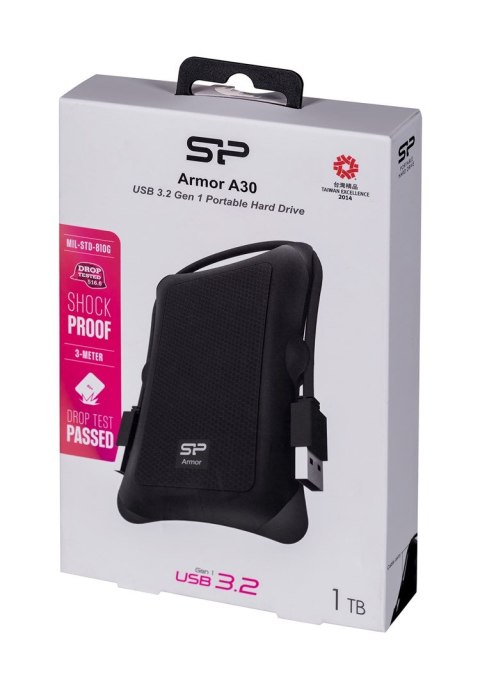 Silicon Power Dysk zewnętrzny HDD Silicon Power Armor A30 (1TB; 2.5"; USB 3.2; 5400 obr/min; Black; SP010TBPHDA30S3A) Silicon Power Dysk zewnętrzny HDD Silicon Power Armor A30 (1TB; 2.5"; USB 3.2; 5400 obr/min; Black; SP010TBPHDA30S3A)