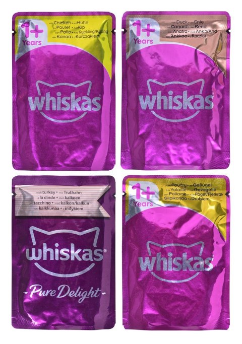 Whiskas WHISKAS Pure Delight Drobiowe Frykasy w galaretce - mokra karma dla kota - 40 x 85g Whiskas WHISKAS Pure Delight Drobiowe Frykasy w galaretce - mokra karma dla kota - 40 x 85g