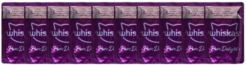 Whiskas WHISKAS Pure Delight Drobiowe Frykasy w galaretce - mokra karma dla kota - 40 x 85g Whiskas WHISKAS Pure Delight Drobiowe Frykasy w galaretce - mokra karma dla kota - 40 x 85g