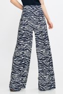 Spodnie palazzo SD115 Wzór Zebra/Navy - Nife