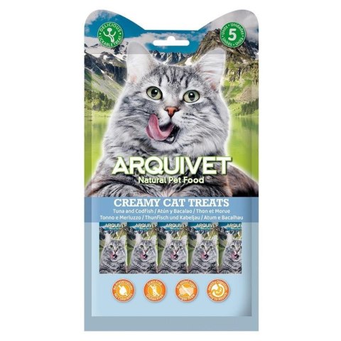 ARQUIVET ARQUIVET Kremowa przekąska tuńczyk, dorsz 5X14 g ARQUIVET ARQUIVET Kremowa przekąska tuńczyk, dorsz 5X14 g
