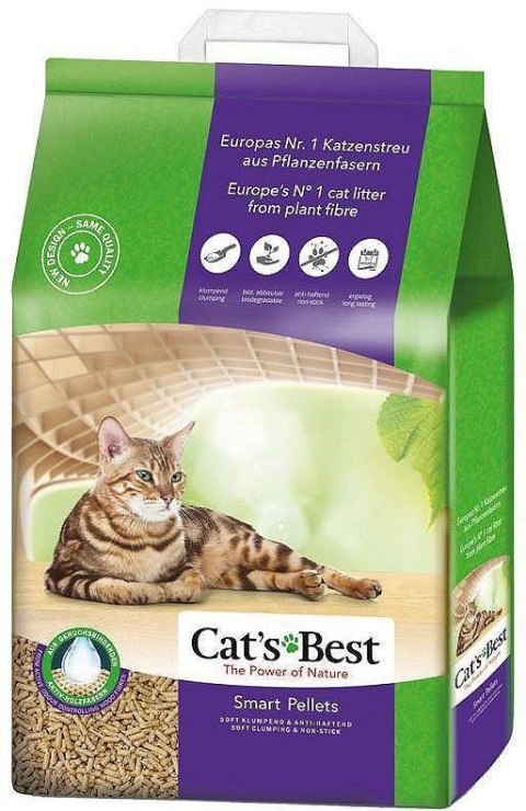 Cat's Best JRS Cat's Best Smart Pellets - drewniany żwirek dla kotów, zbrylający - 10 kg Cat's Best JRS Cat's Best Smart Pellets - drewniany żwirek dla kotów, zbrylający - 10 kg