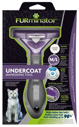 FURminator FURminator - furminator dla kotów krótkowłosych - M/L