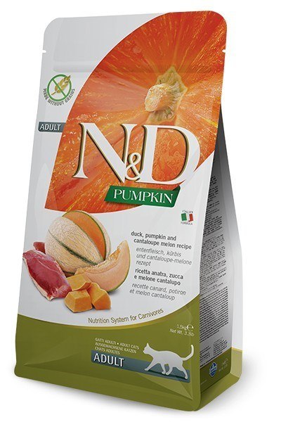 Farmina FARMINA N&D Pumpkin Duck, Pumpkin & Cantaloupe Melon Recipe - sucha karma dla kota - 1,5kg Farmina FARMINA N&D Pumpkin Duck, Pumpkin & Cantaloupe Melon Recipe - sucha karma dla kota - 1,5kg