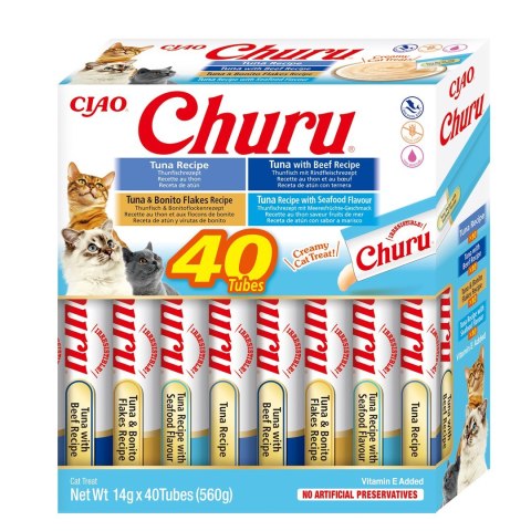 INABA INABA CHURU Varietes Tuńczyk Owoce m- kot 40x14 g INABA INABA CHURU Varietes Tuńczyk Owoce m- kot 40x14 g