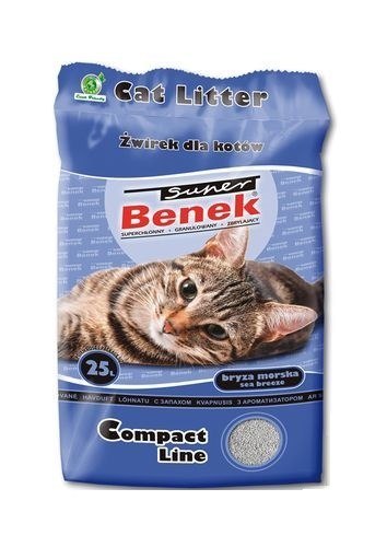 Super Benek SUPER BENEK Compact Bryza Morska- żwirek bentonitowy - 25 l Super Benek SUPER BENEK Compact Bryza Morska- żwirek bentonitowy - 25 l