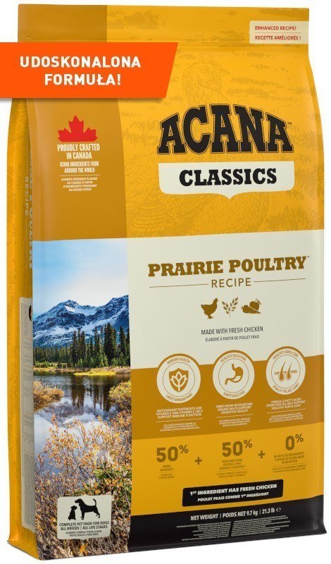 ACANA ACANA Classics Prairie Poultry - sucha karma dla psa - 9,7 kg ACANA ACANA Classics Prairie Poultry - sucha karma dla psa - 9,7 kg