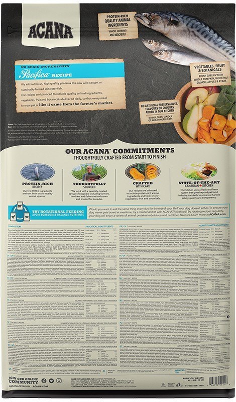ACANA ACANA Highest Protein Pacifica Dog - sucha karma dla psa - 11,4 kg ACANA ACANA Highest Protein Pacifica Dog - sucha karma dla psa - 11,4 kg