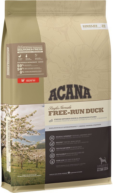 ACANA ACANA SINGLES Free-Run Duck - sucha karma dla psa - 11,4 kg ACANA ACANA SINGLES Free-Run Duck - sucha karma dla psa - 11,4 kg