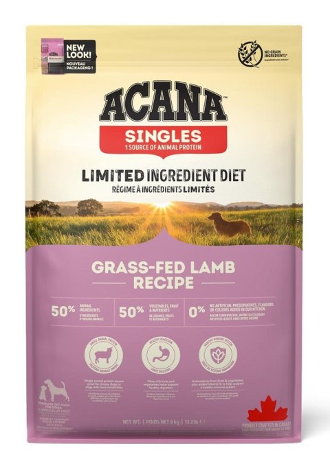 ACANA ACANA Singles Grass-Fed Lamb - sucha karma dla psa - 6 kg ACANA ACANA Singles Grass-Fed Lamb - sucha karma dla psa - 6 kg