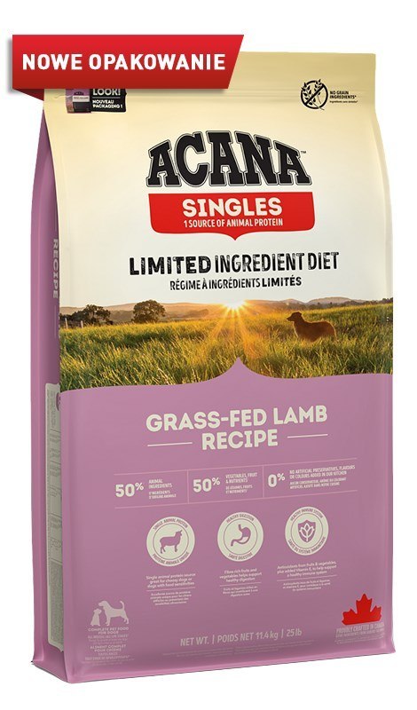 ACANA ACANA Singles Grass-fed Lamb - sucha karma dla psa - 11,4 kg ACANA ACANA Singles Grass-fed Lamb - sucha karma dla psa - 11,4 kg