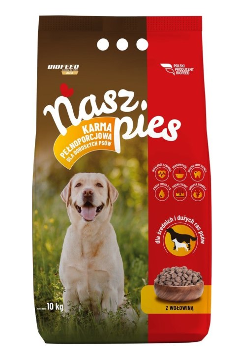 BIOFEED BIOFEED NASZ PIES Z WOŁOWINĄ 15 KG BIOFEED BIOFEED NASZ PIES Z WOŁOWINĄ 15 KG