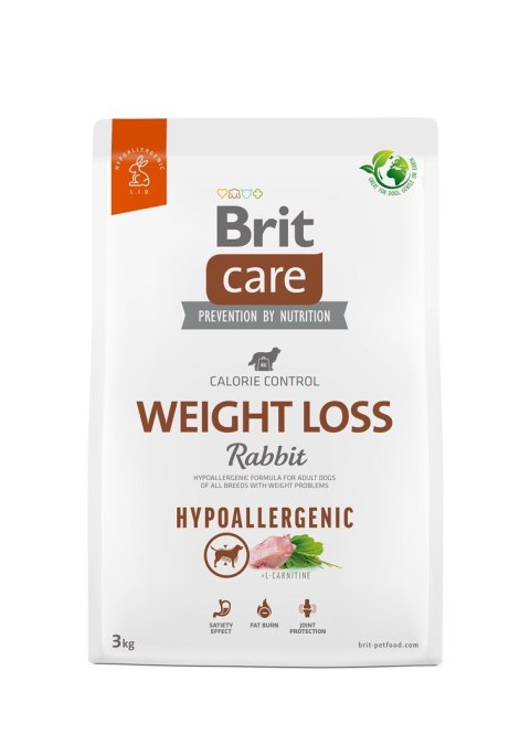 Brit BRIT Care Hypoallergenic Adult Weight Loss Rabbit - sucha karma dla psa - 3 kg Brit BRIT Care Hypoallergenic Adult Weight Loss Rabbit - sucha karma dla psa - 3 kg