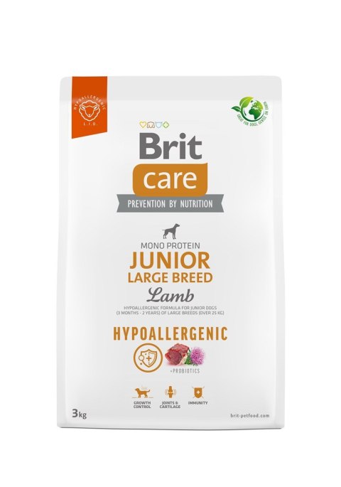 Brit BRIT Care Hypoallergenic Junior Large Breed Lamb - sucha karma dla psa - 3 kg Brit BRIT Care Hypoallergenic Junior Large Breed Lamb - sucha karma dla psa - 3 kg