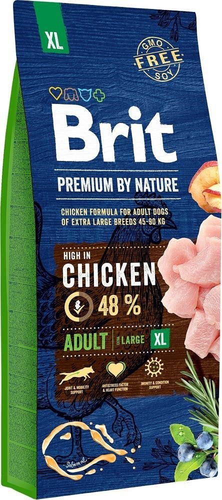 Brit BRIT Premium by Nature Adult XL - sucha karma dla psów dorosłych dużych ras - 15 kg Brit BRIT Premium by Nature Adult XL - sucha karma dla psów dorosłych dużych ras - 15 kg