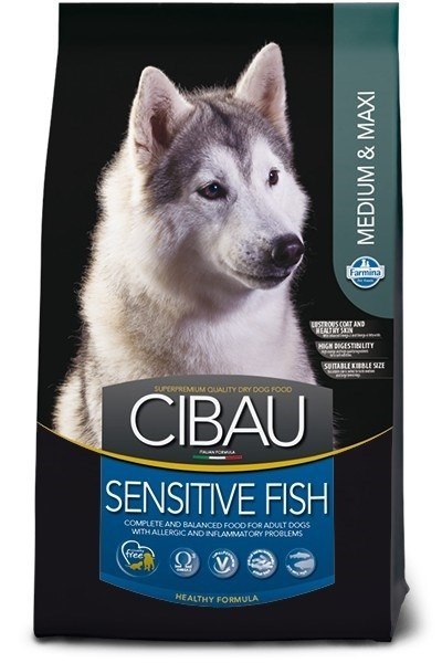 Farmina FARMINA Cibau Sensitive Fish Medium & Maxi - sucha karma dla psa - 12 kg Farmina FARMINA Cibau Sensitive Fish Medium & Maxi - sucha karma dla psa - 12 kg