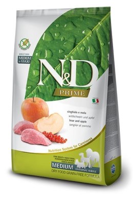 Farmina FARMINA N&D Prime Wild Boar & Apple Adult Medium & Maxi - sucha karma dla psa - 12kg