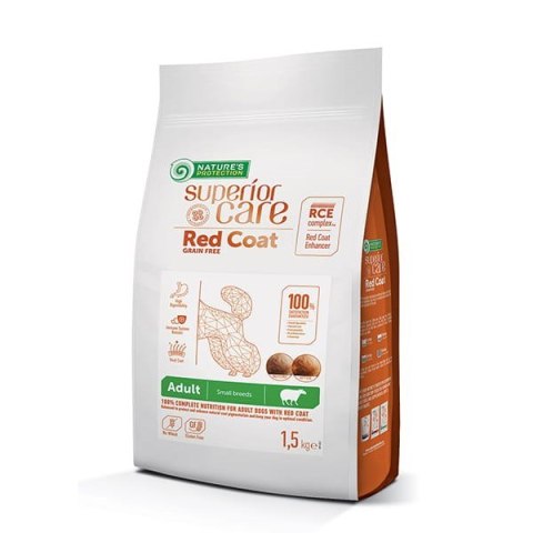NATURE'S PROTECTION Nature's Protection Red Coat Grain Free Jagnięcina Adult Small Breeds 1.5 kg NATURE'S PROTECTION Nature's Protection Red Coat Grain Free Jagnięcina Adult Small Breeds 1.5 kg