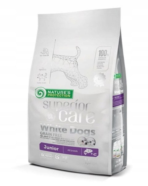 NATURE'S PROTECTION Nature's Protection White Dogs Grain Free Łosoś Junior All Breeds 1.5kg NATURE'S PROTECTION Nature's Protection White Dogs Grain Free Łosoś Junior All Breeds 1.5kg