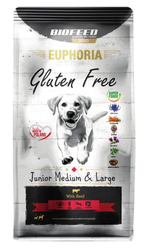 BIOFEED BIOFEED Euphoria G-F MID&MAXI wołowina 12kg BIOFEED BIOFEED Euphoria G-F MID&MAXI wołowina 12kg