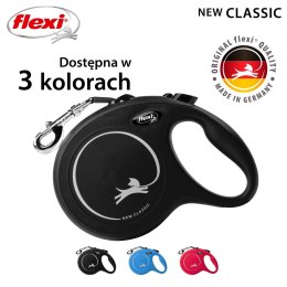 Flexi Smycz flexi automatyczna New Classic L taśma 5m - dla psa do 50kg, kolor: czarny