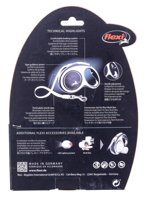 Flexi Smycz flexi automatyczna New Comfort L taśma 8 m - dla psa do 50 kg, kolor czerwony Flexi Smycz flexi automatyczna New Comfort L taśma 8 m - dla psa do 50 kg, kolor czerwony
