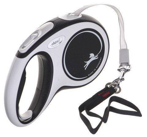 Flexi Smycz flexi automatyczna New Comfort M taśma 5 m - dla psa do 25 kg, kolor czarny Flexi Smycz flexi automatyczna New Comfort M taśma 5 m - dla psa do 25 kg, kolor czarny