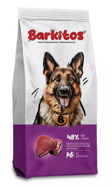 HURTOWNIA KARM Barkitos wołowina z ryżem, sucha karma dla psa, 18 kg HURTOWNIA KARM Barkitos wołowina z ryżem, sucha karma dla psa, 18 kg