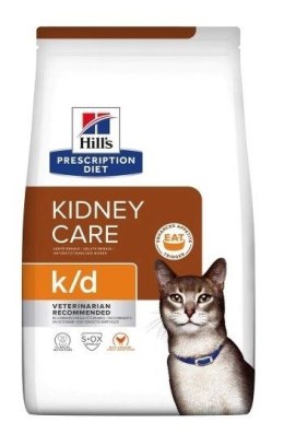 Hill's Hill's Prescription Diet Feline k/d Kidney Care - sucha karma dla kotów z chorobami nerek - 3 kg