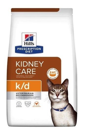 Hill's Hill's Prescription Diet Feline k/d Kidney Care - sucha karma dla kotów z chorobami nerek - 3 kg
