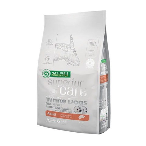NATURE'S PROTECTION Nature's Protection White Dogs Grain Free Łosoś Adult Small and Mini Breeds 1.5kg NATURE'S PROTECTION Nature's Protection White Dogs Grain Free Łosoś Adult Small and Mini Breeds 1.5kg