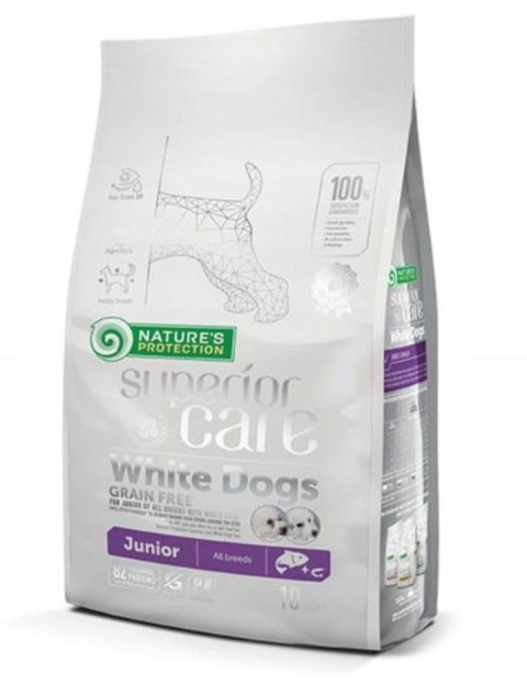NATURE'S PROTECTION Nature's Protection White Dogs Grain Free Łosoś Junior All Breeds 10kg NATURE'S PROTECTION Nature's Protection White Dogs Grain Free Łosoś Junior All Breeds 10kg