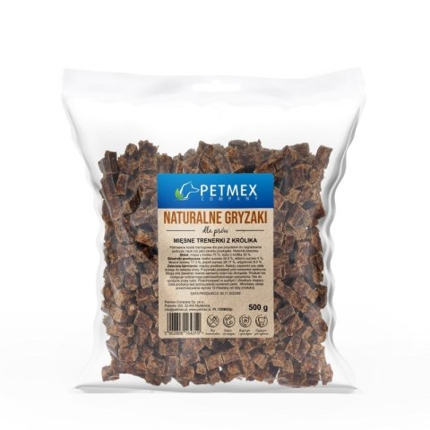 PETMEX PETMEX Mięsne trenerki z królika - przysmak dla psa - 500 g PETMEX PETMEX Mięsne trenerki z królika - przysmak dla psa - 500 g