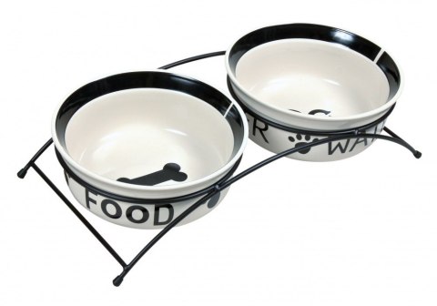 TRIXIE TRIXIE Miski ceramiczne na stojaku Eat on Feet 24641 TRIXIE TRIXIE Miski ceramiczne na stojaku Eat on Feet 24641