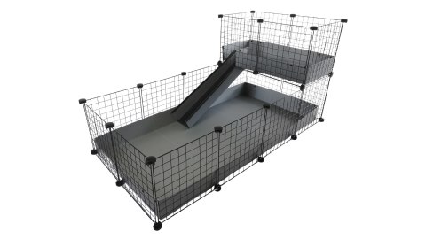 C&C C&C Klatka modułowa 4x2 + Loft 2x1+ szara rampa C&C C&C Klatka modułowa 4x2 + Loft 2x1+ szara rampa
