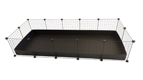 C&C C&C Klatka modułowa 5x2 świnka królik jeż czarna, 180 x 75 x 37 cm C&C C&C Klatka modułowa 5x2 świnka królik jeż czarna, 180 x 75 x 37 cm