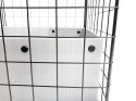 C&C C&C Klatka modułowa 5x2 świnka królik jeż czarna, 180 x 75 x 37 cm