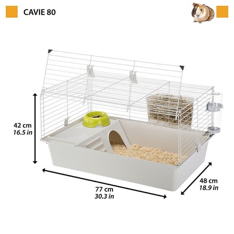 FERPLAST FERPLAST Cavie 80 - klatka dla świnki morskiej - 78x48x42 cm FERPLAST FERPLAST Cavie 80 - klatka dla świnki morskiej - 78x48x42 cm