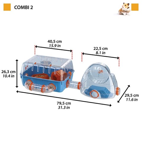FERPLAST FERPLAST Combi 2 - klatka dla chomika FERPLAST FERPLAST Combi 2 - klatka dla chomika