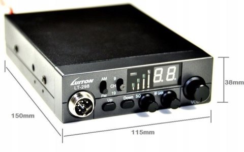 Luiton CB Radio LUITON LT-298 ASQ 12V/24V z wtykiem do zapalniczki Luiton CB Radio LUITON LT-298 ASQ 12V/24V z wtykiem do zapalniczki