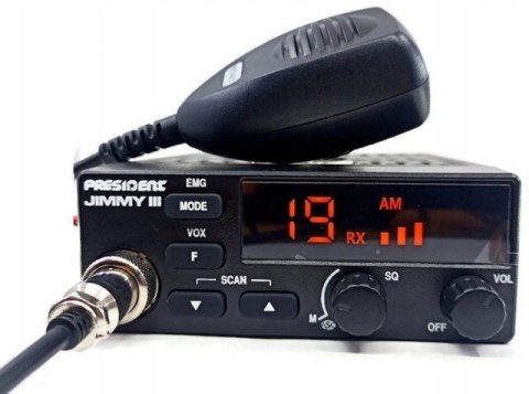 PRESIDENT CB Radio PRESIDENT Jimmy 3 III 12V ASC 12V AM FM PRESIDENT CB Radio PRESIDENT Jimmy 3 III 12V ASC 12V AM FM