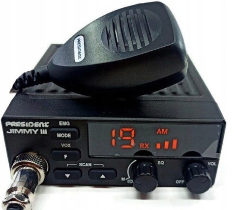 PRESIDENT CB Radio PRESIDENT Jimmy 3 III 12V ASC 12V AM FM PRESIDENT CB Radio PRESIDENT Jimmy 3 III 12V ASC 12V AM FM