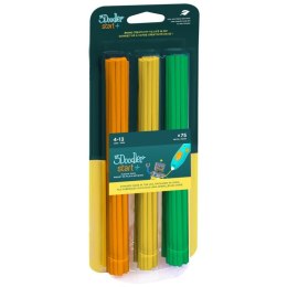 3Doodler FILAMENT 3DOODLER START EKO, 2.5MM, 75 SZTUK, 3 KOLORY, POM, ŻÓŁTY, ZIEL 3DS-ECO-MIX2-75